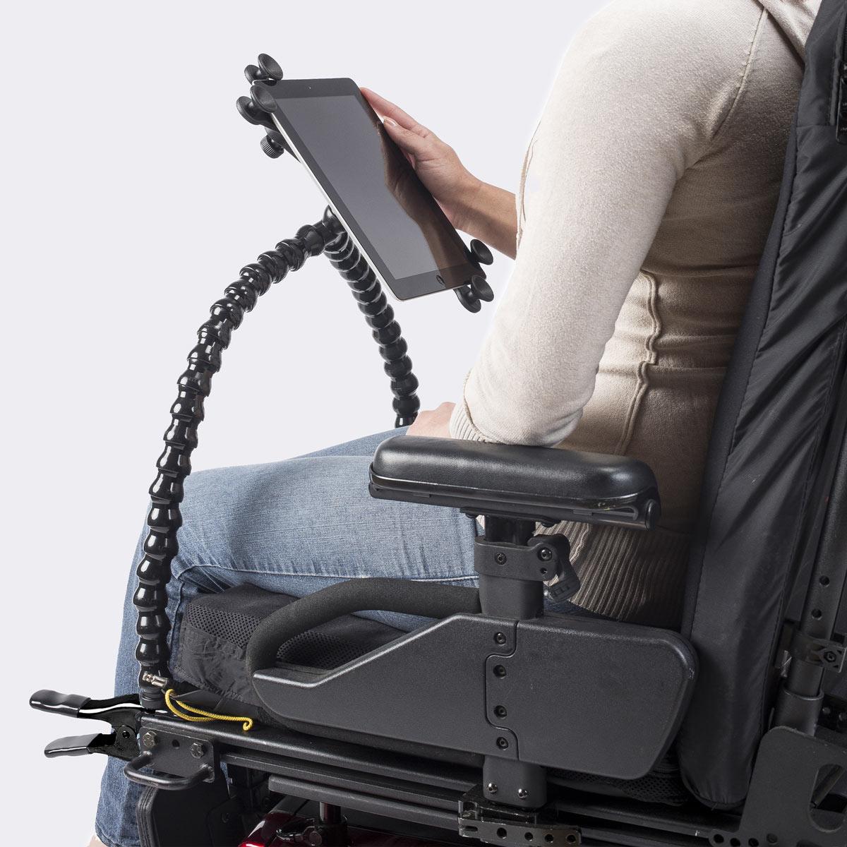 Tablet Holder 18 inch Double Arm Spring Clamp | ModularHose