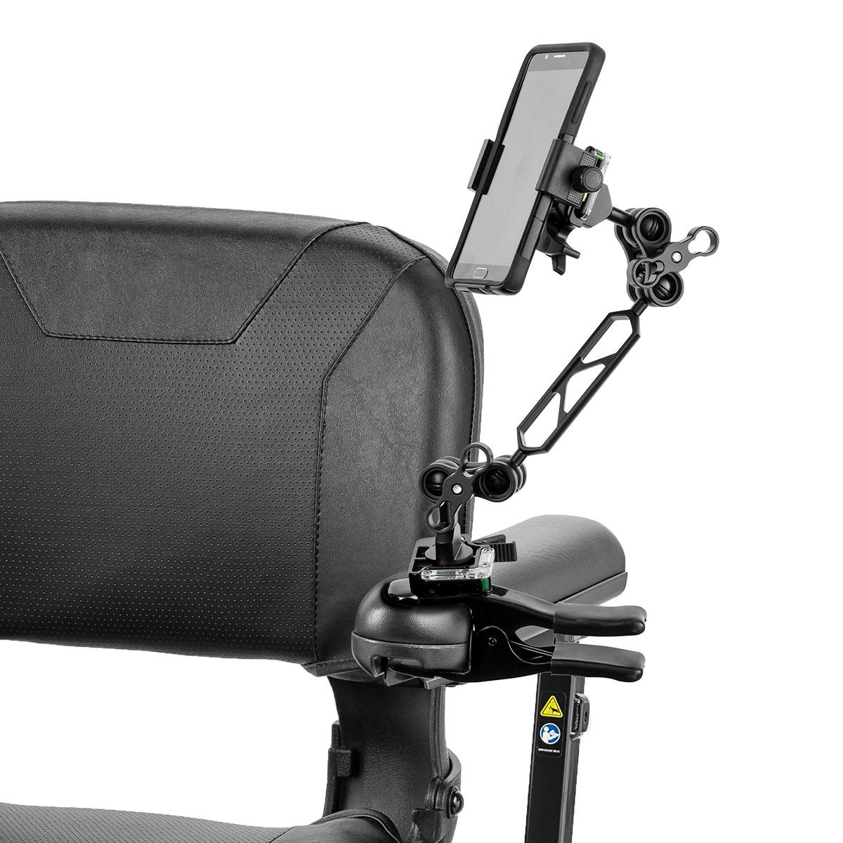 ModularHose Assistive Technology Phone Holder With Mini Clamp, 24 Inch Arm