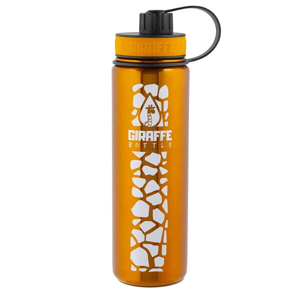 Burnt Orange Stainless Pattern Bottle