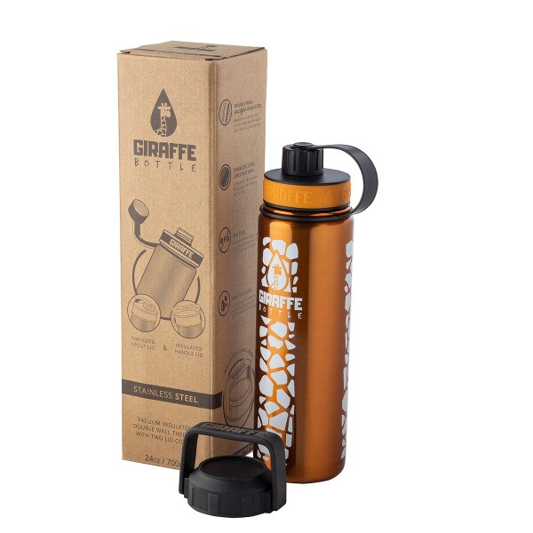 burnt orange pattern stainless with extra lid